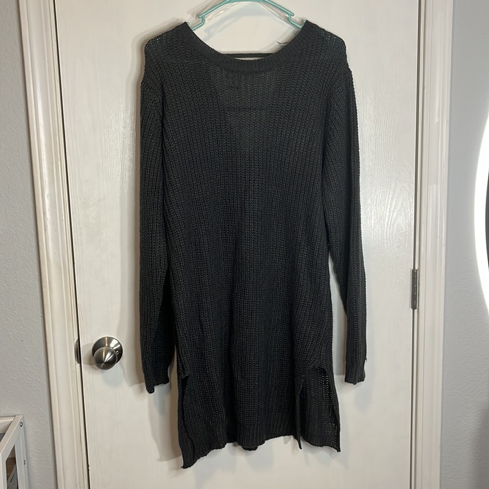 Nine 1 Eight Gray Sweater